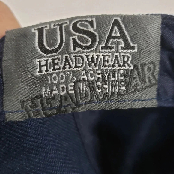 Spyder Blue/Red Velcro Back Kids/Youth Ball Cap. - Picture 5 of 5